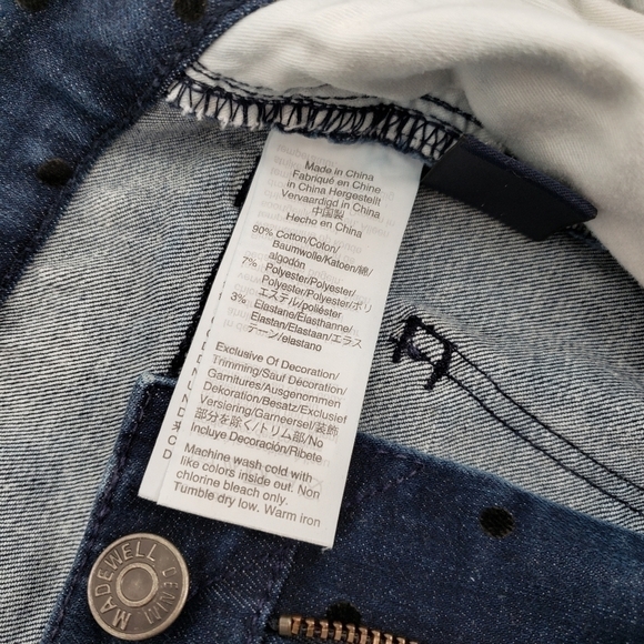 Madewell 9" Mid-Rise Skinny Jeans: Flocked Dots Edition - Picture 11 of 15